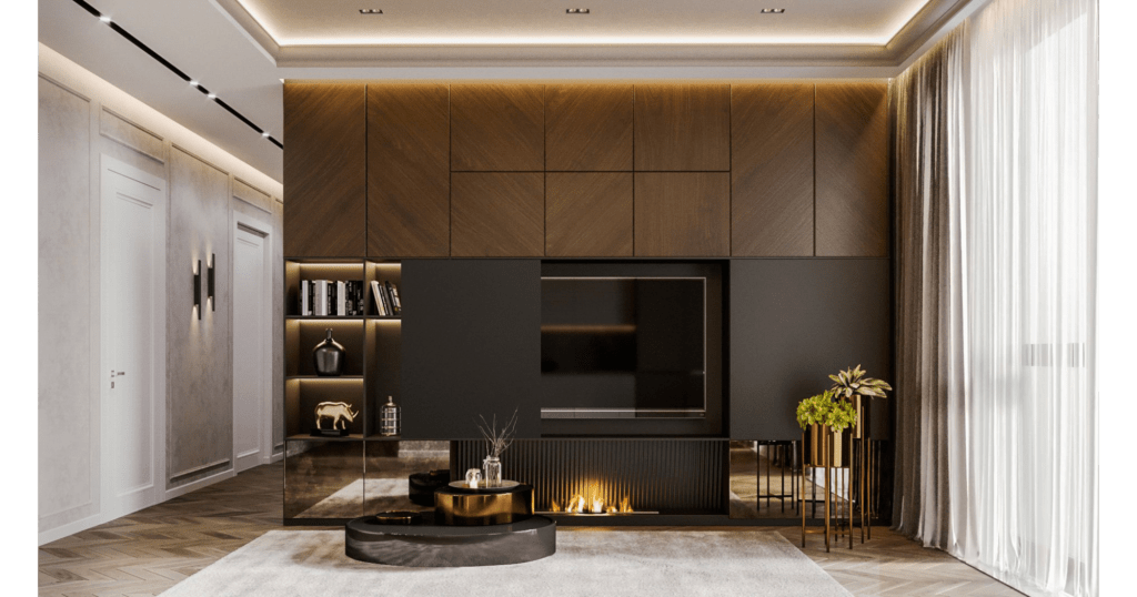"Elegant interior design with natural materials in Los Angeles – D.R. HOUSE by MoranID"
