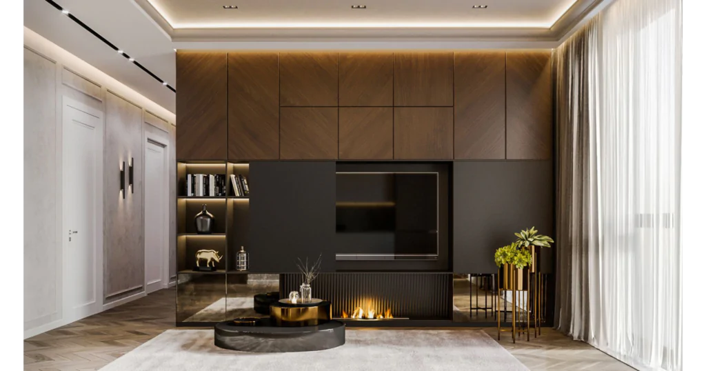 "Elegant interior design with natural materials in Los Angeles – D.R. HOUSE by MoranID"