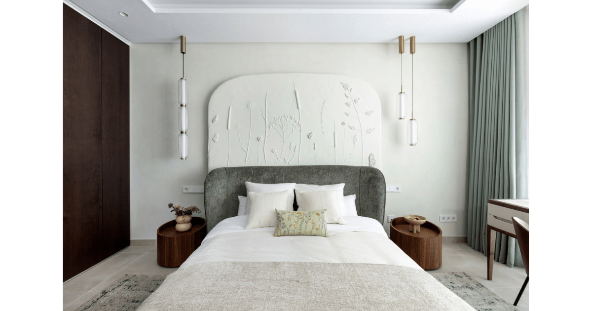 Bedroom in T.Z. House, Tranquil Zen Villa by MORANID, featuring privacy and restorative calm.