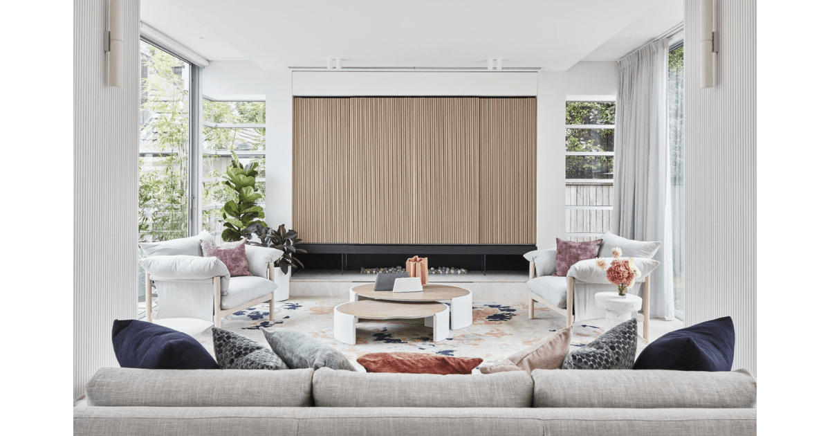 Living room · W.K. Timeless Manor · MORANID Living room in W.K. Timeless Manor by MORANID, featuring neurodesign-informed spatial clarity, and wellness-centered interior design.