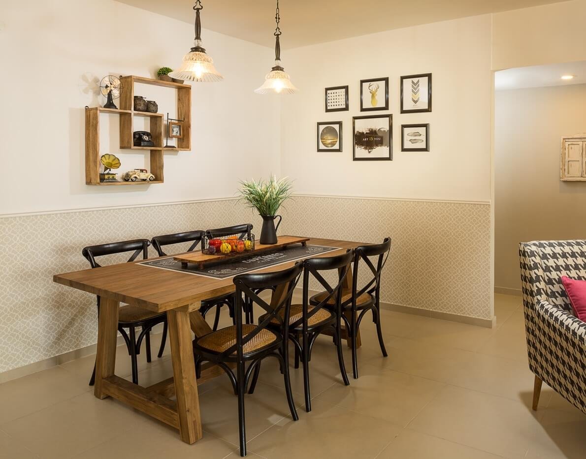 Dining area in K.R. House by MORANID, featuring human-centered residential design and refined material balance.